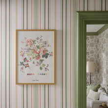 146955 Flinton Stripe Hedgerow Laura Ashley AW26 Wallpaper by Laura Ashley