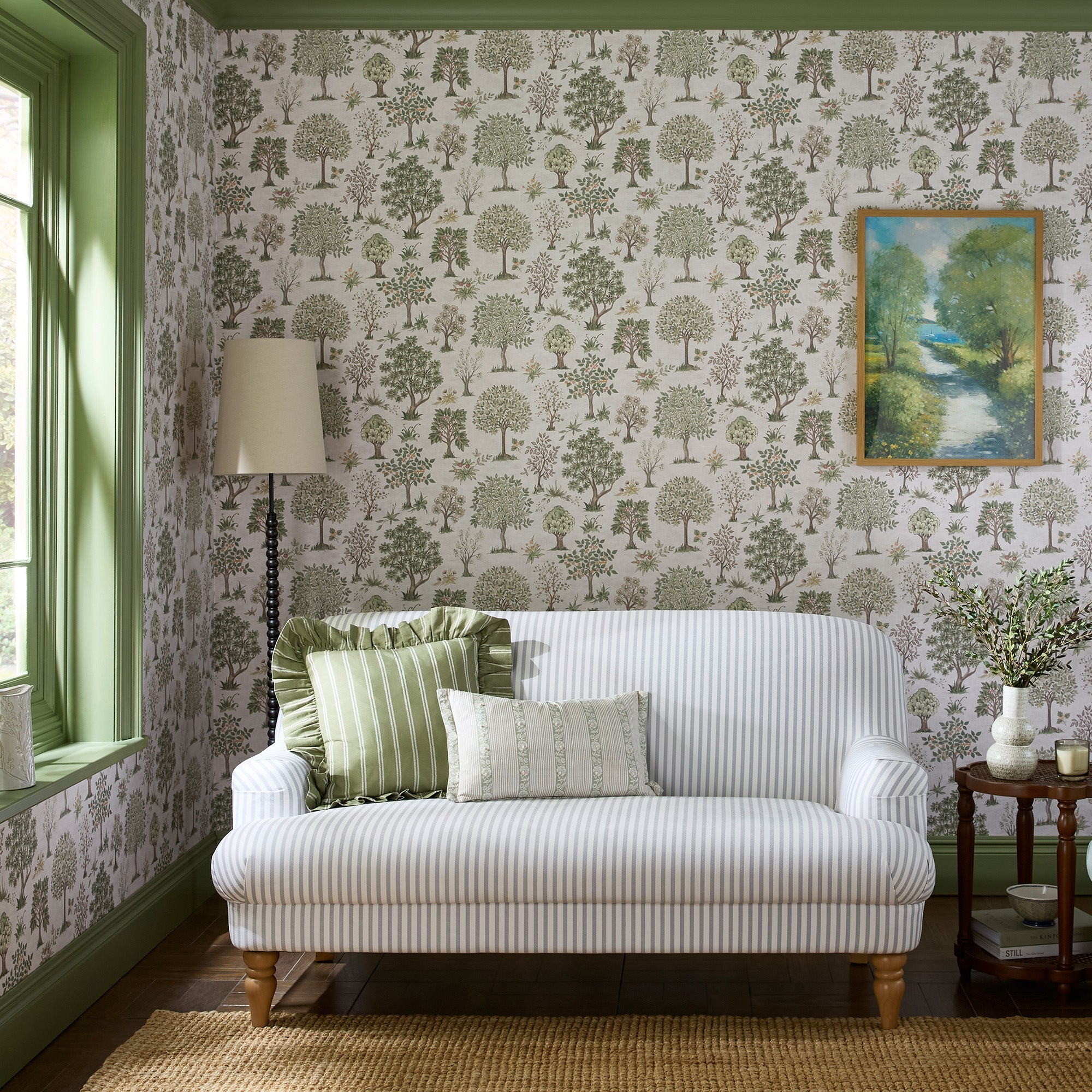146956 Ashbridge Hedgerow Laura Ashley AW26 Wallpaper by Laura Ashley