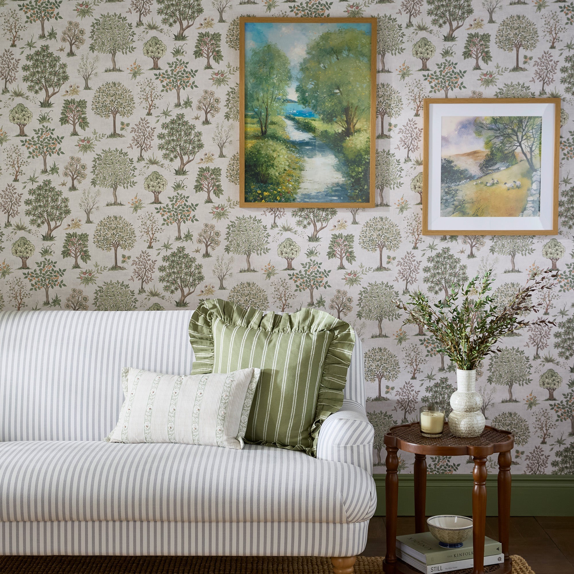 146956 Ashbridge Hedgerow Laura Ashley AW26 Wallpaper by Laura Ashley