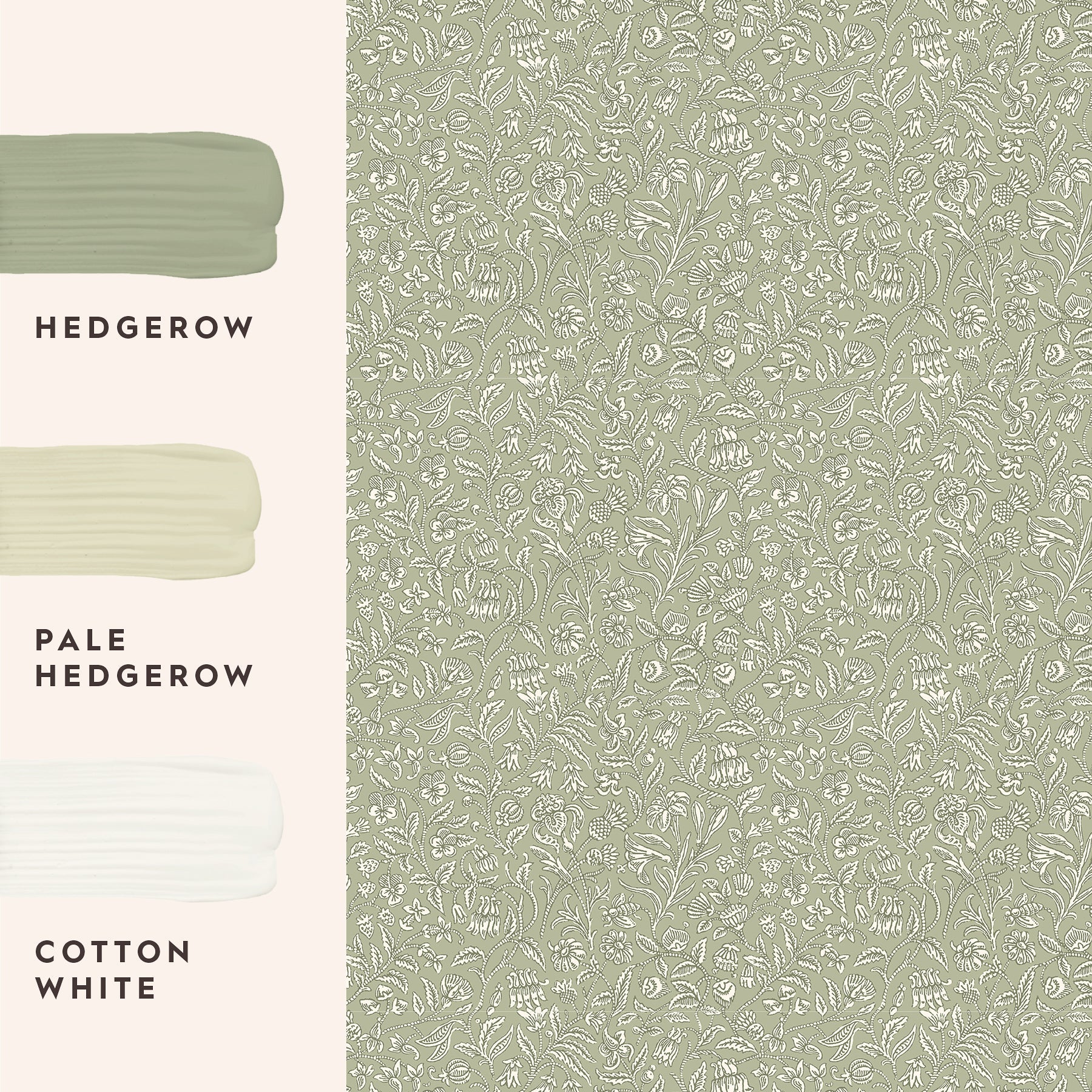 146957 Elmdon Sage Green Laura Ashley AW26 Wallpaper by Laura Ashley