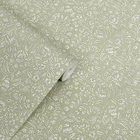 146957 Elmdon Sage Green Laura Ashley AW26 Wallpaper by Laura Ashley