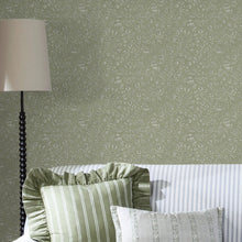 146957 Elmdon Sage Green Laura Ashley AW26 Wallpaper by Laura Ashley