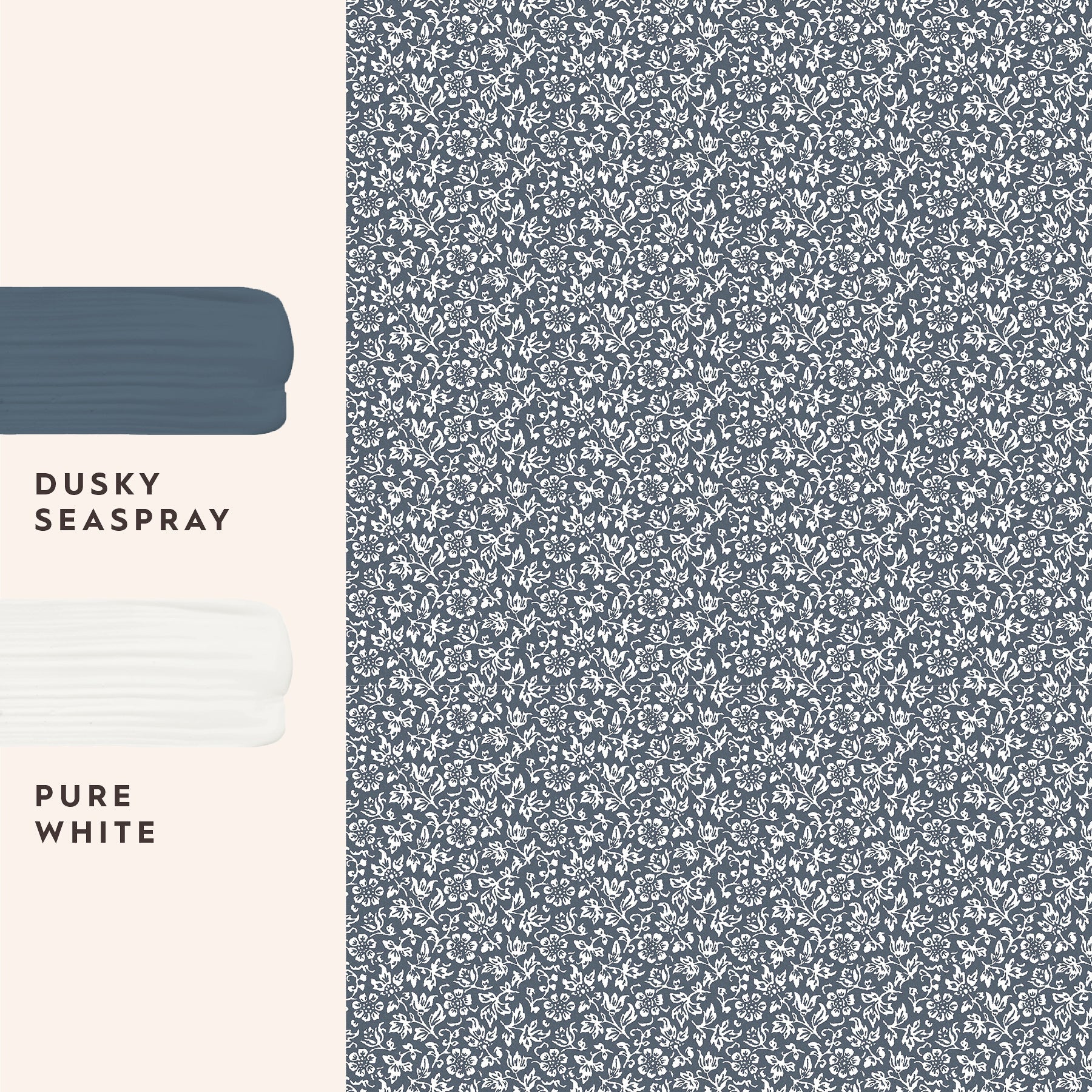 146958 Sweet Alyssum Denim Blue Laura Ashley AW26 Wallpaper by Laura Ashley