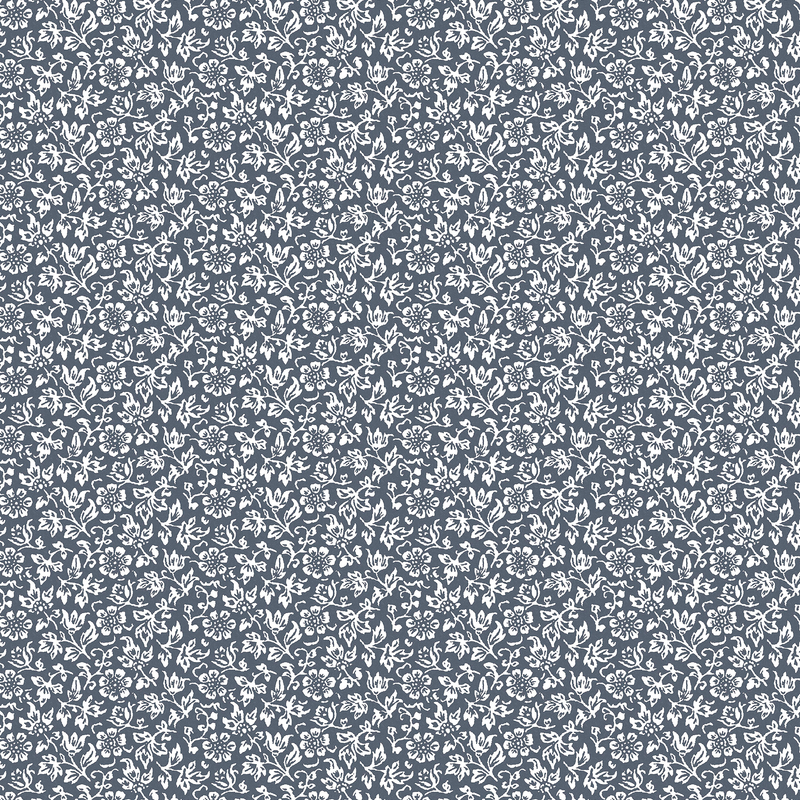 146958 Sweet Alyssum Denim Blue Laura Ashley AW26 Wallpaper by Laura Ashley