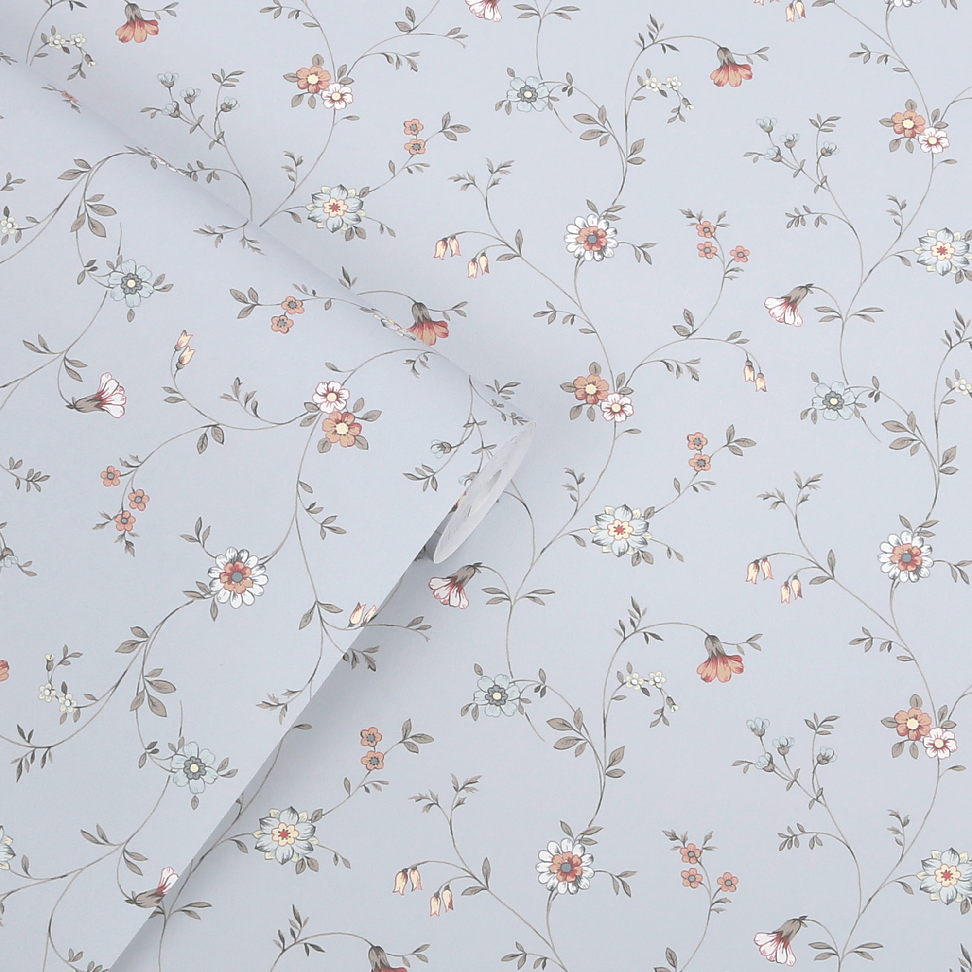 146959 Leonie Trail Chalk Blue Laura Ashley AW26 Wallpaper by Laura Ashley