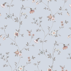 146959 Leonie Trail Chalk Blue Laura Ashley AW26 Wallpaper by Laura Ashley