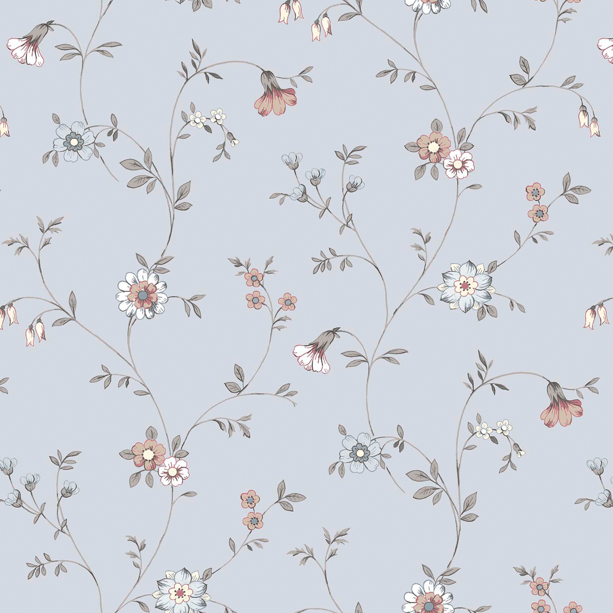 146959 Leonie Trail Chalk Blue Laura Ashley AW26 Wallpaper by Laura Ashley