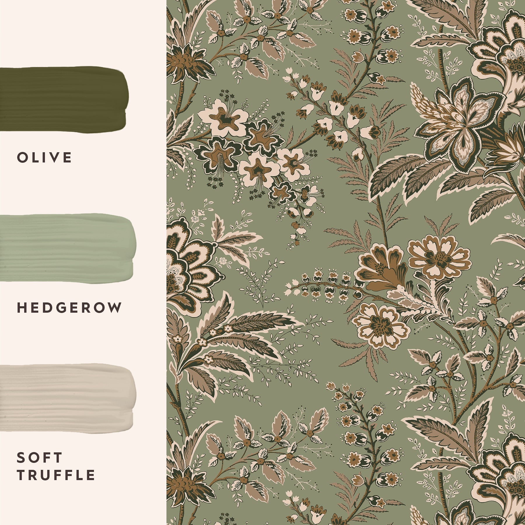 146962 Marlbrook Sage Green Laura Ashley AW26 Wallpaper by Laura Ashley