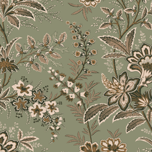 146962 Marlbrook Sage Green Laura Ashley AW26 Wallpaper by Laura Ashley