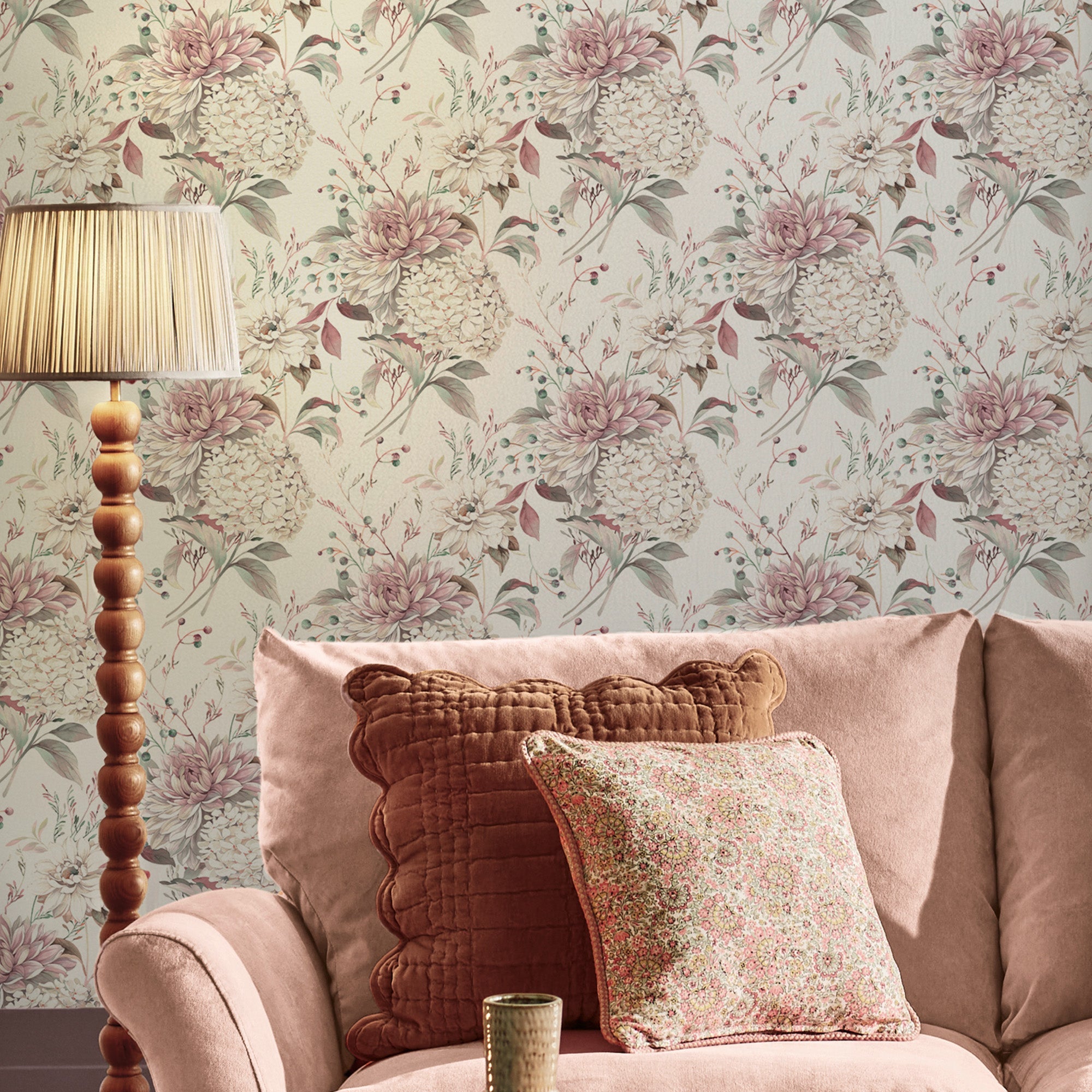 146963 Heatherwick Trail Grape Laura Ashley AW26 Wallpaper by Laura Ashley