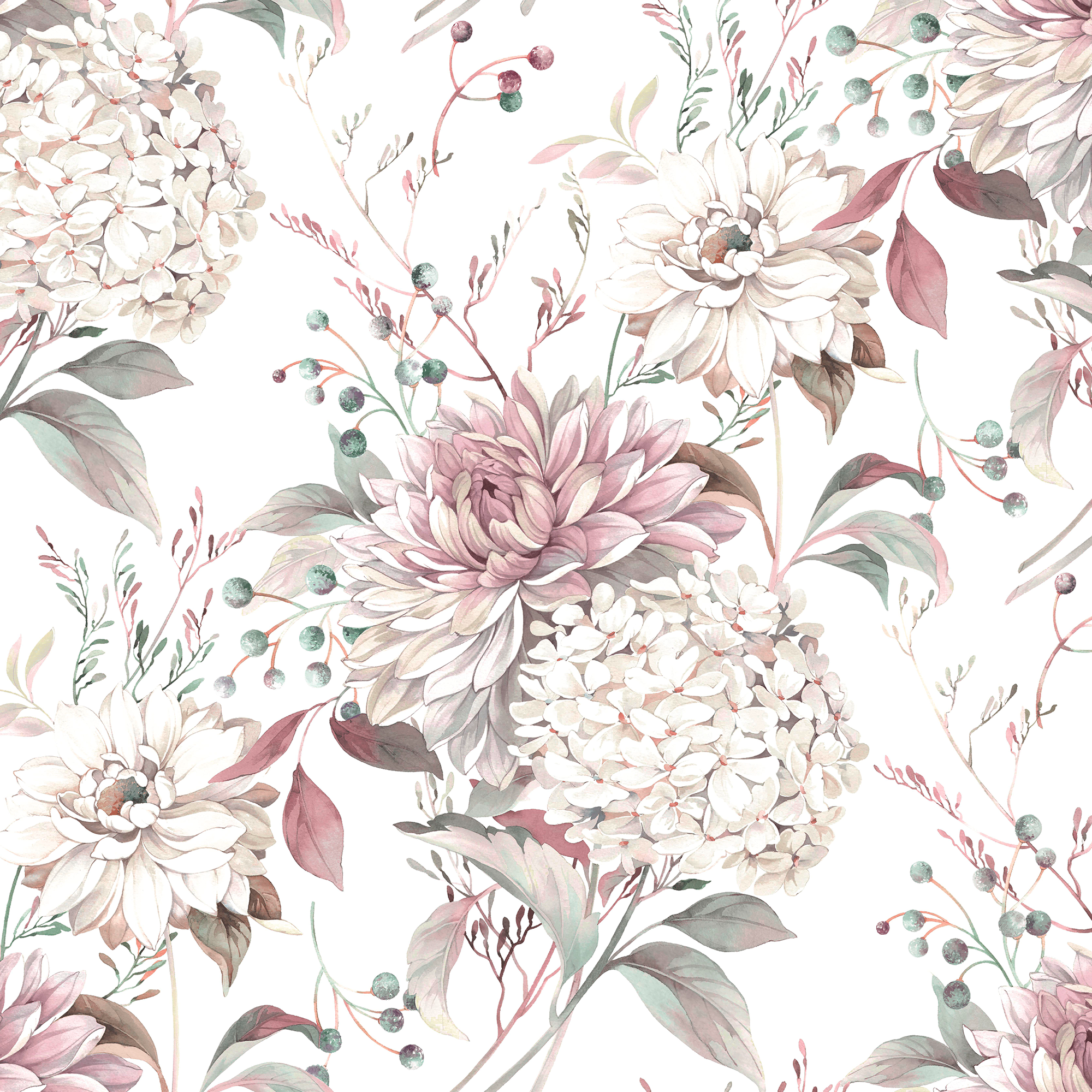 146963 Heatherwick Trail Grape Laura Ashley AW26 Wallpaper by Laura Ashley