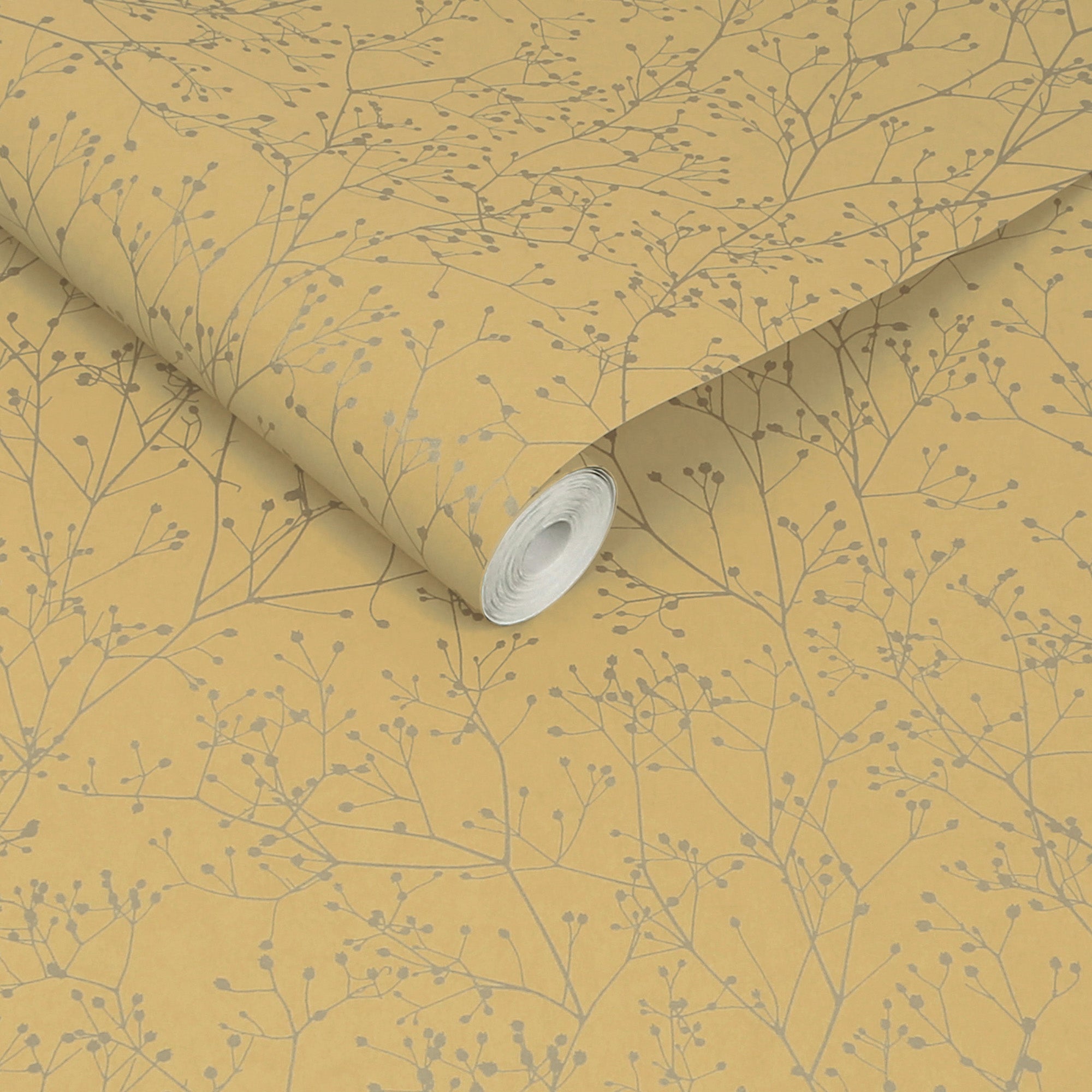 146992 Gypsophila Primrose & Pewter Clarissa Hulse AW26 Wallpaper by Clarissa Hulse