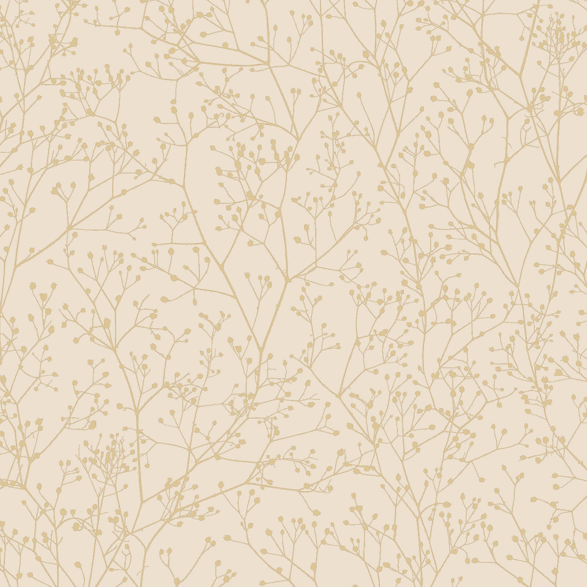 146993 Gypsophila Vanilla & Pewter Clarissa Hulse AW26 Wallpaper by Clarissa Hulse