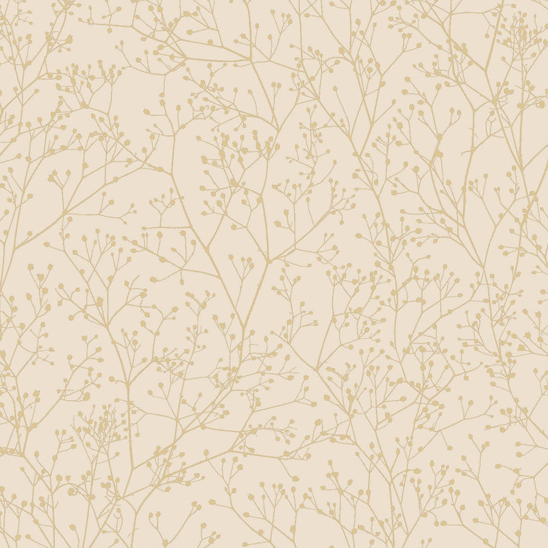 146993 Gypsophila Vanilla & Pewter Clarissa Hulse AW26 Wallpaper by Clarissa Hulse