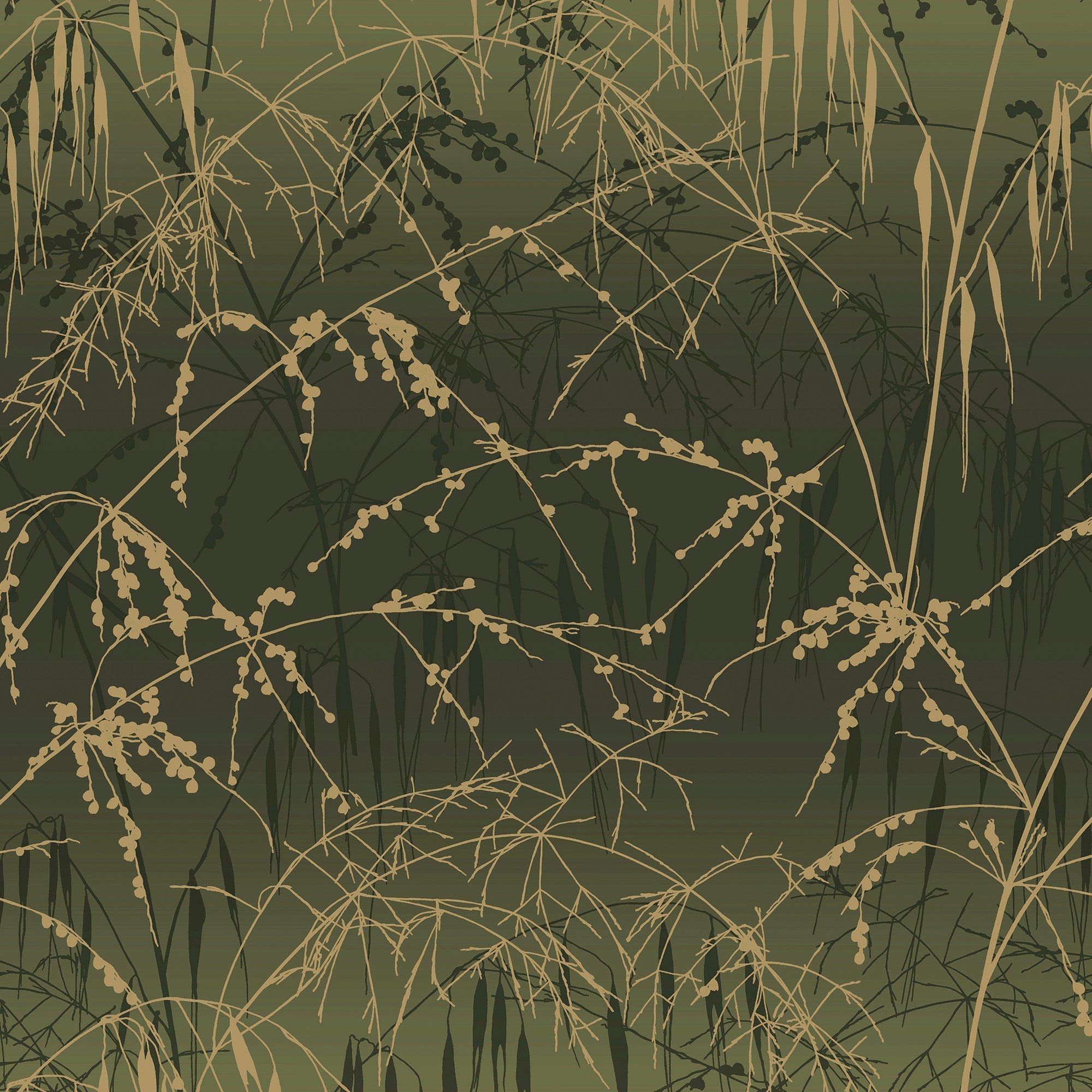 146995 Meadow Grass Olive Clarissa Hulse AW26 Wallpaper by Clarissa Hulse