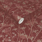 147005 Wild Chervil Madder & Pewter Clarissa Hulse AW26 Wallpaper by Clarissa Hulse