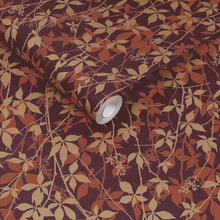 147006 Virginia Creeper Russet & Copper Clarissa Hulse AW26 Wallpaper by Clarissa Hulse