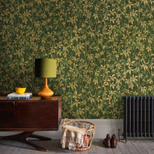 147010 Virginia Creeper Basil & Gold Clarissa Hulse AW26 Wallpaper by Clarissa Hulse