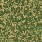 147010 Virginia Creeper Basil & Gold Clarissa Hulse AW26 Wallpaper by Clarissa Hulse