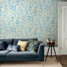 147011 Virginia Creeper Powder Blue & Soft Gold Clarissa Hulse AW26 Wallpaper by Clarissa Hulse