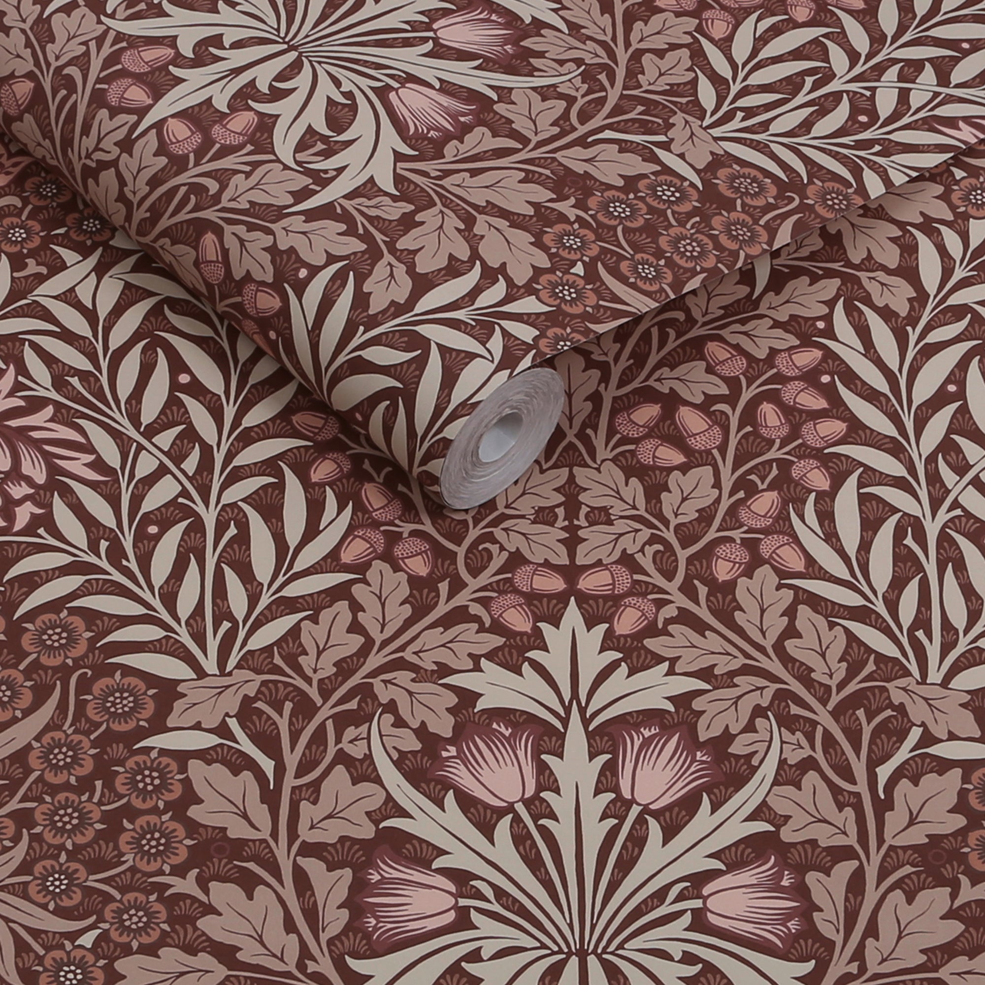 147061 Oak & Willow Damson William Morris at Home AW26 Wallpaper by William Morris at Home