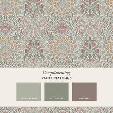 147062 Oak & Willow Sage William Morris at Home AW26 Wallpaper by William Morris at Home