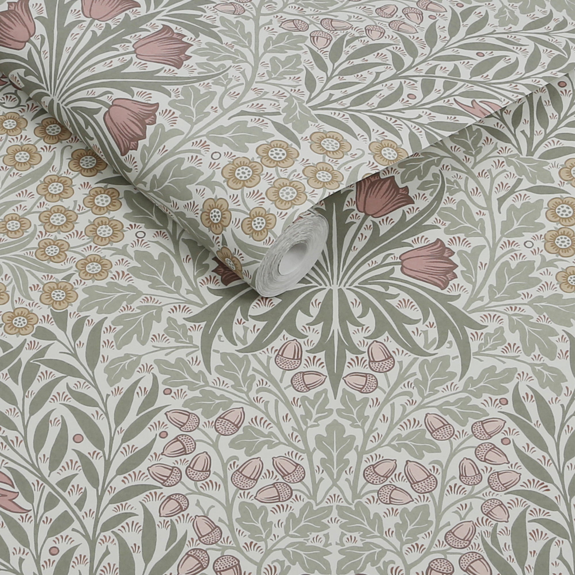 147062 Oak & Willow Sage William Morris at Home AW26 Wallpaper by William Morris at Home