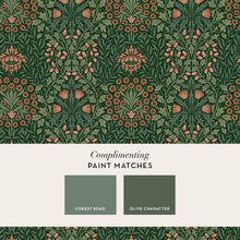 147063 Oak & Willow Privet Green William Morris at Home AW26 Wallpaper by William Morris at Home