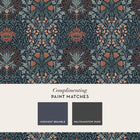 147064 Oak & Willow Ink Blue William Morris at Home AW26 Wallpaper by William Morris at Home