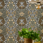147065 Oak & Willow Charcoal William Morris at Home AW26 Wallpaper by William Morris at Home