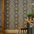 147065 Oak & Willow Charcoal William Morris at Home AW26 Wallpaper by William Morris at Home