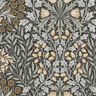 147065 Oak & Willow Charcoal William Morris at Home AW26 Wallpaper by William Morris at Home
