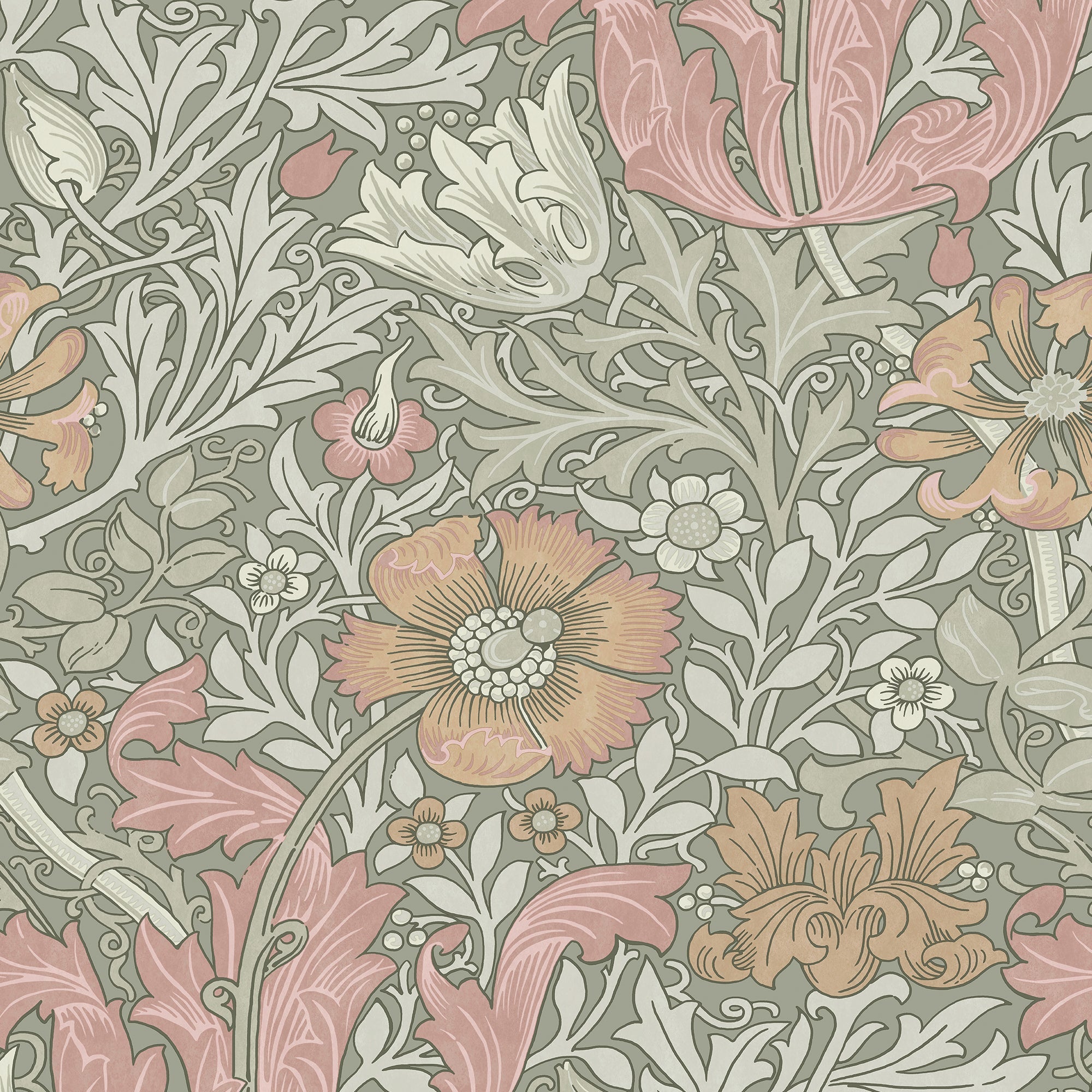147067 Compton Sage William Morris at Home AW26 Wallpaper by William Morris at Home