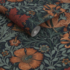 147069 Compton Ink Blue William Morris at Home AW26 Wallpaper by William Morris at Home