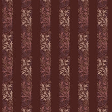 147070 Love Is Enough Stripe Damson William Morris at Home AW26 Wallpaper by William Morris at Home