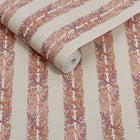 147071 Love Is Enough Stripe Terracotta William Morris at Home AW26 Wallpaper by William Morris at Home
