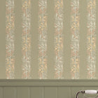 147072 Love Is Enough Stripe Sage William Morris at Home AW26 Wallpaper by William Morris at Home