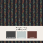 147074 Love Is Enough Stripe Ink Blue William Morris at Home AW26 Wallpaper by William Morris at Home
