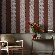147075 Willow Stripe Damson William Morris at Home AW26 Wallpaper by William Morris at Home