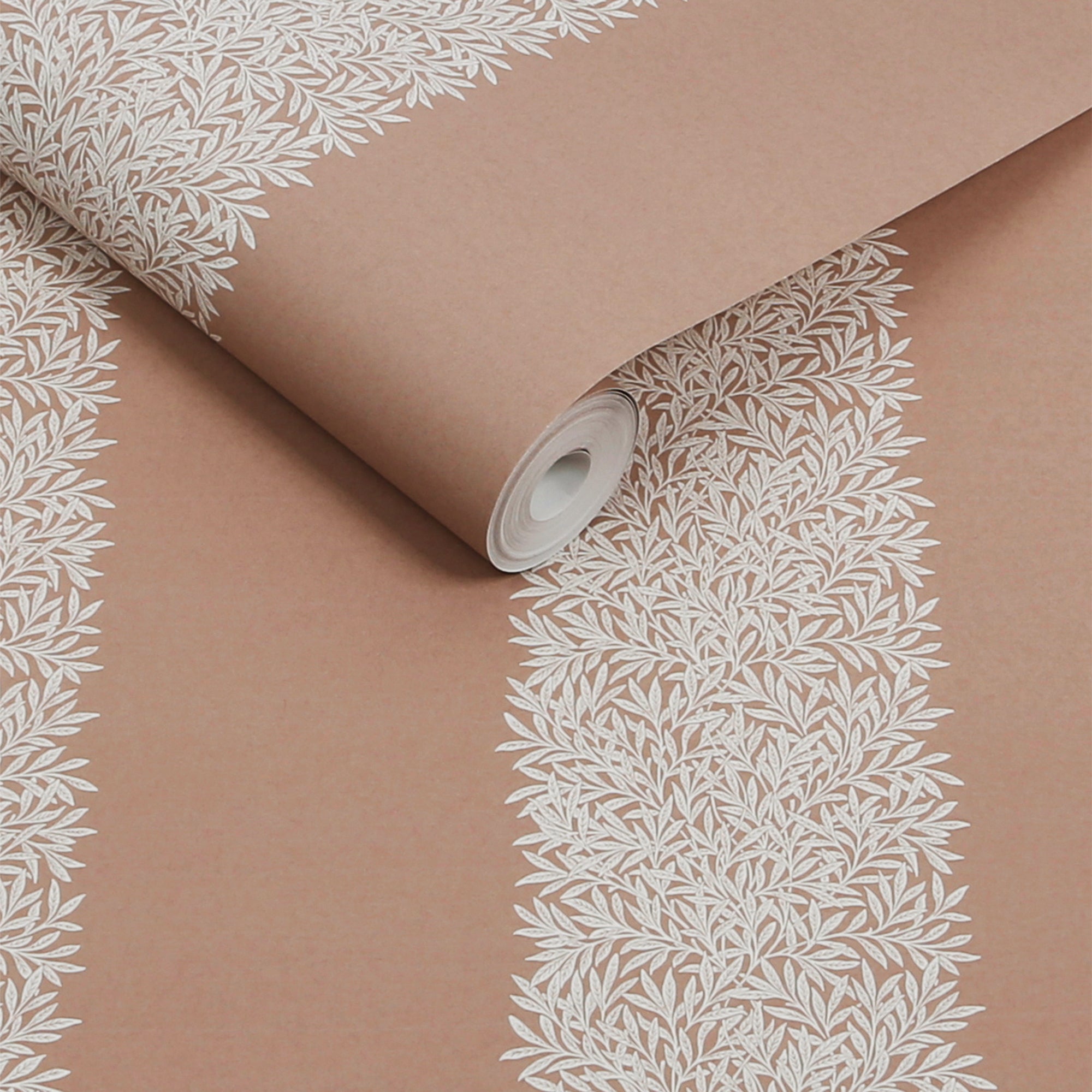 147076 Willow Stripe Rose William Morris at Home AW26 Wallpaper by William Morris at Home