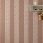 147076 Willow Stripe Rose William Morris at Home AW26 Wallpaper by William Morris at Home