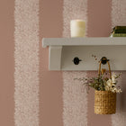 147076 Willow Stripe Rose William Morris at Home AW26 Wallpaper by William Morris at Home