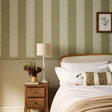 147077 Willow Stripe Sage William Morris at Home AW26 Wallpaper by William Morris at Home