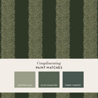 147078 Willow Stripe Privet Green William Morris at Home AW26 Wallpaper by William Morris at Home