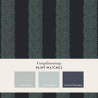 147079 Willow Stripe Ink Blue William Morris at Home AW26 Wallpaper by William Morris at Home