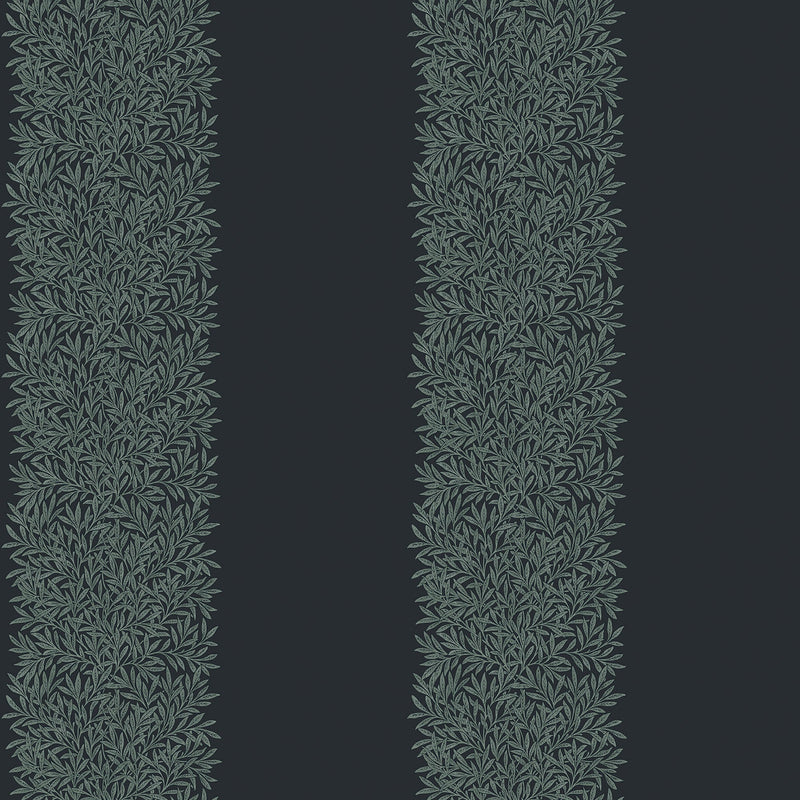 147079 Willow Stripe Ink Blue William Morris at Home AW26 Wallpaper by William Morris at Home