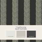 147080 Willow Stripe Charcoal William Morris at Home AW26 Wallpaper by William Morris at Home