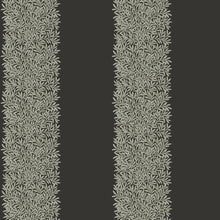 147080 Willow Stripe Charcoal William Morris at Home AW26 Wallpaper by William Morris at Home