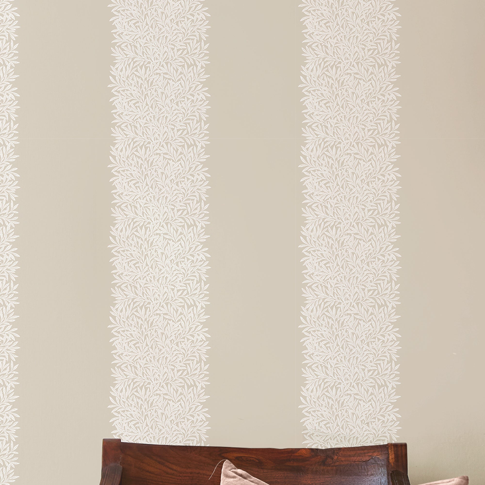 147081 Willow Stripe Linen William Morris at Home AW26 Wallpaper by William Morris at Home