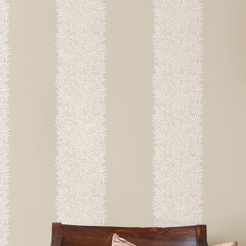 147081 Willow Stripe Linen William Morris at Home AW26 Wallpaper by William Morris at Home